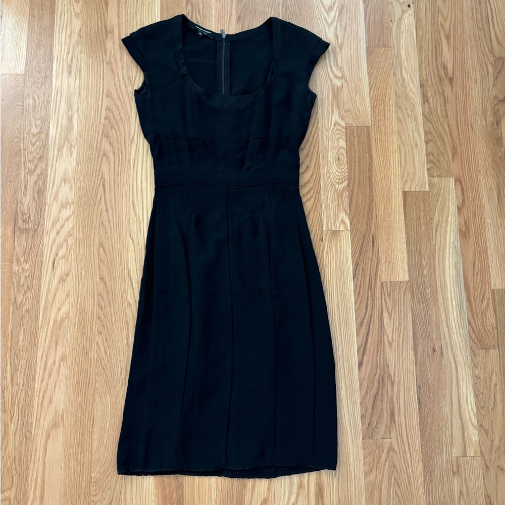 Narciso Rodriguez Black Silk Dress Made In italy Size 38